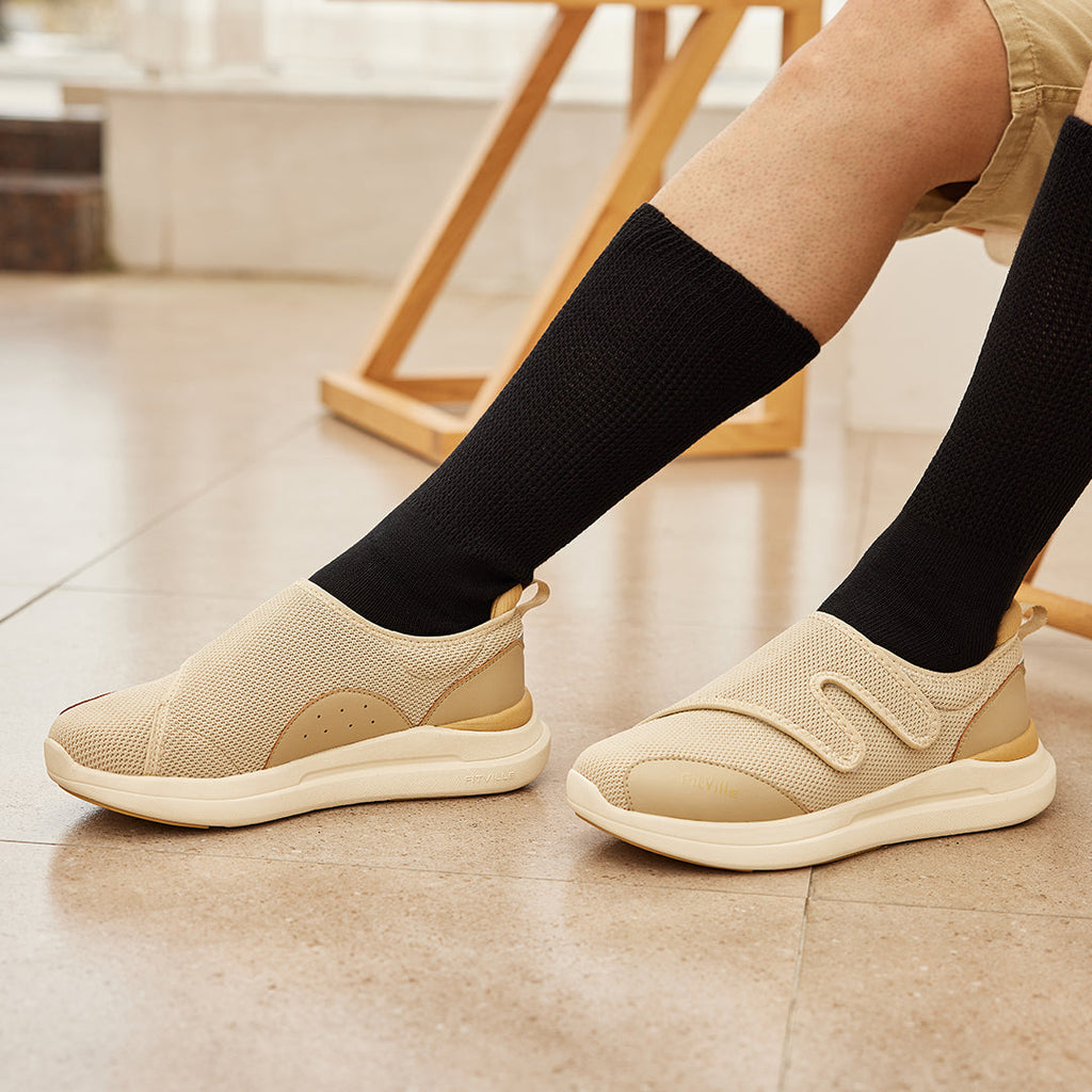 FitVille Men's Diabetic Shoes – EasyTop V1