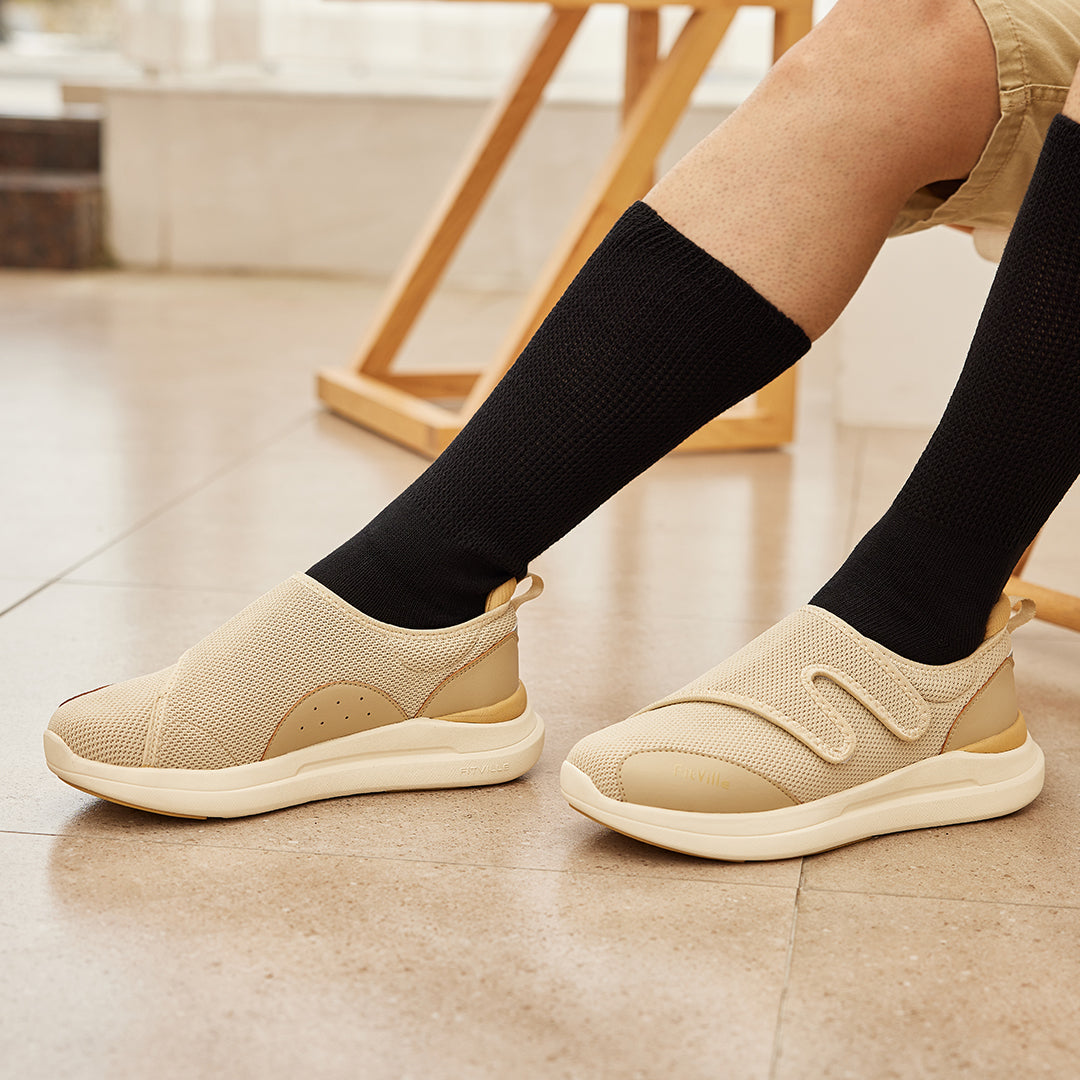 FitVille Men's Diabetic Shoes – EasyTop V1