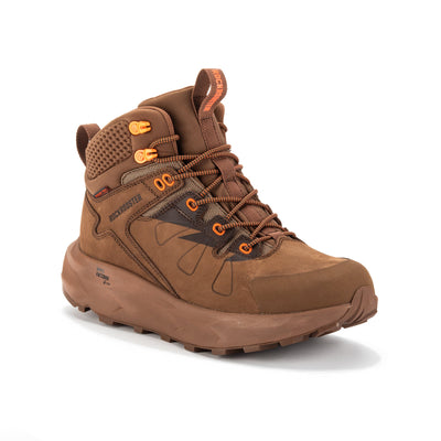 ROCKROOSTER Men’s 6-Inch Outdoor Hiking Boots – Waterproof, Slip Resistant, Lightweight, Anti-Fatigue, Vibram® Outsole (Model: OC21031 Farmington, Brown/Orange