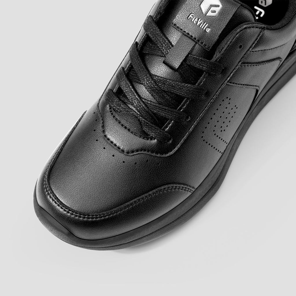 FitVille BriskWalk Deluxe V1 – Men’s Business Casual Lace-Up Sneakers