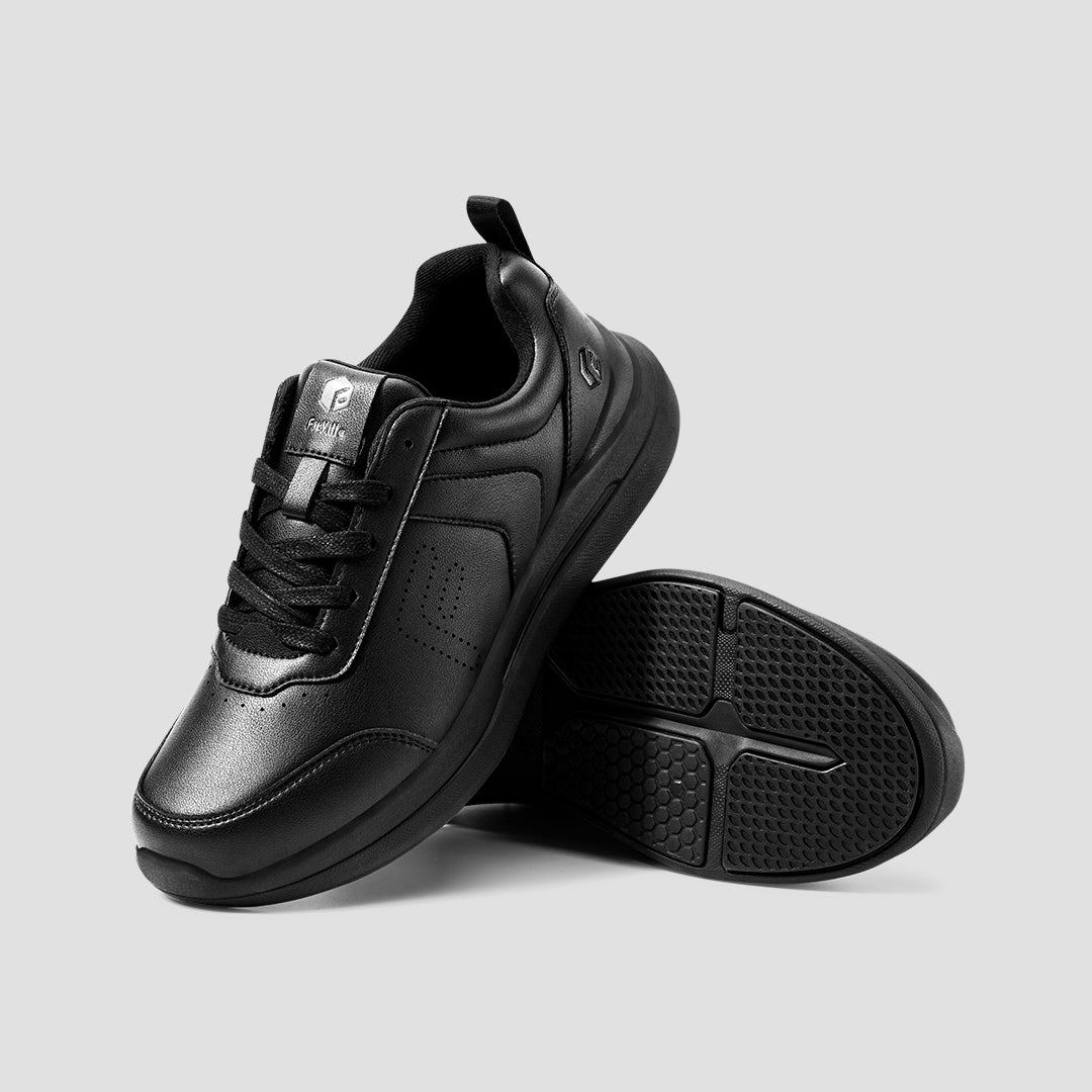 FitVille BriskWalk Deluxe V1 – Men’s Business Casual Lace-Up Sneakers