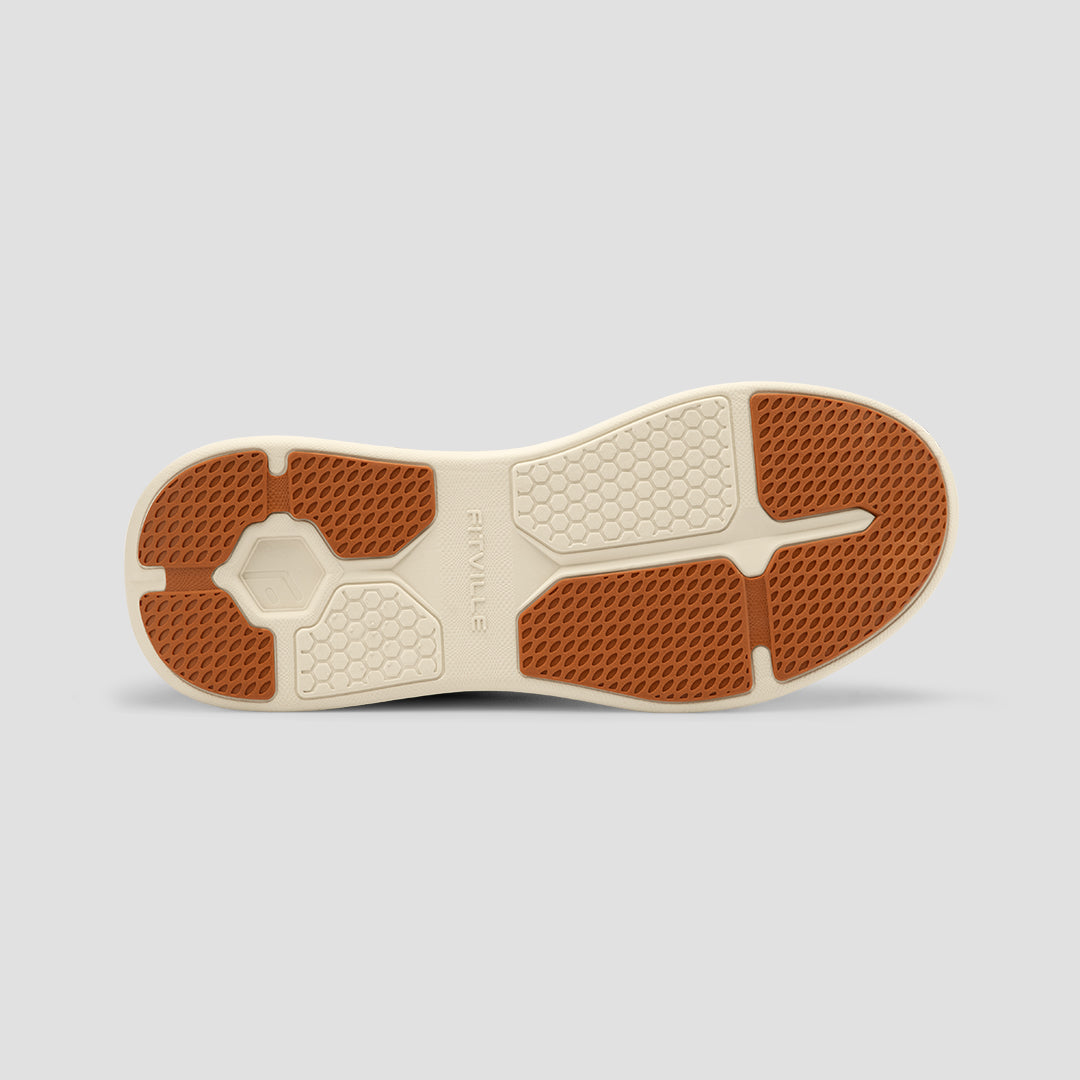 FitVille BriskWalk Deluxe V1 – Men’s Business Casual Lace-Up Sneakers