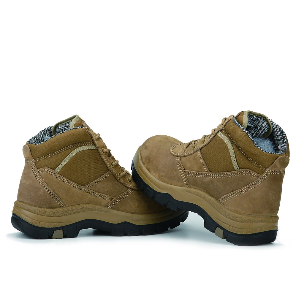 ROCKROOSTER Men’s Work Boots – Steel Toe, Electrical Hazard Protection, Acid & Slip Resistant, Rubber Outsole, ASTM F2413-18 (Model: AK250 Cortez)