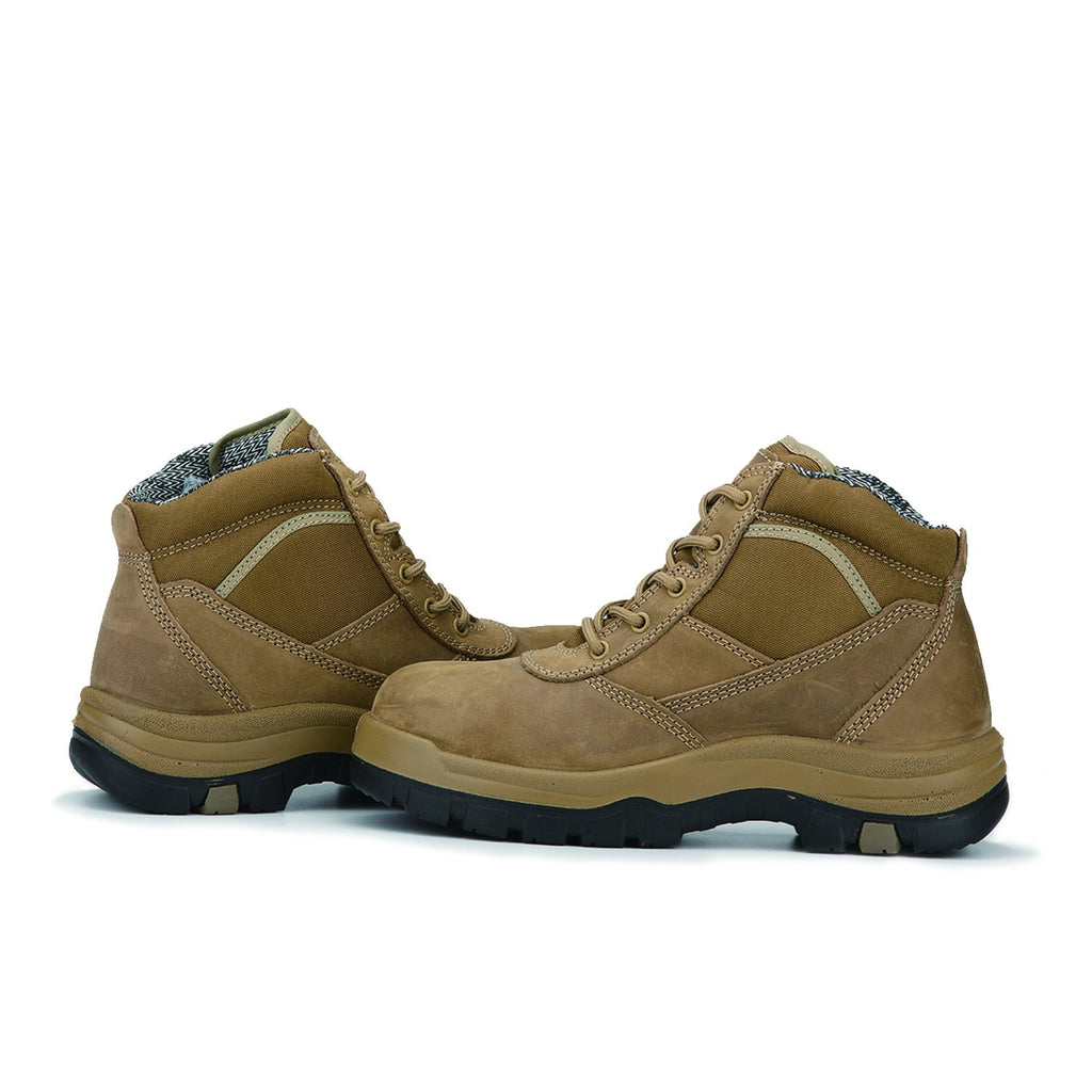 ROCKROOSTER Men’s Work Boots – Steel Toe, Electrical Hazard Protection, Acid & Slip Resistant, Rubber Outsole, ASTM F2413-18 (Model: AK250 Cortez)