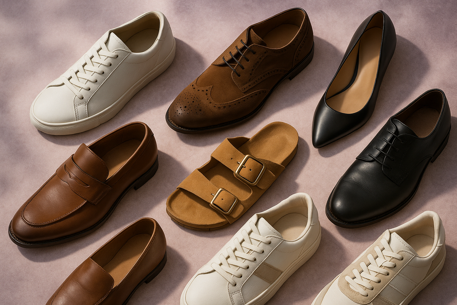 Premium lifestyle footwear collection showcasing comfort and durability