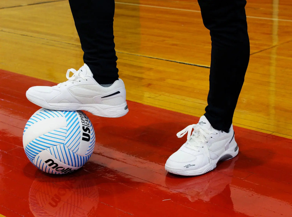 Men’s All-In-One White Walking Shoes – High Arch Support & Comfort Fit