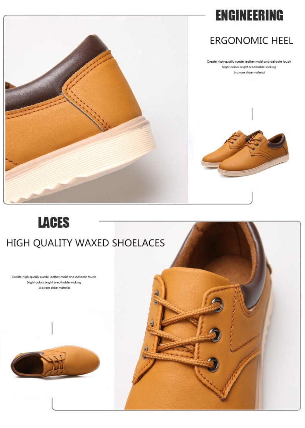 Men’s Casual Flat Oxford Sneakers – Classic Lace-Up Design