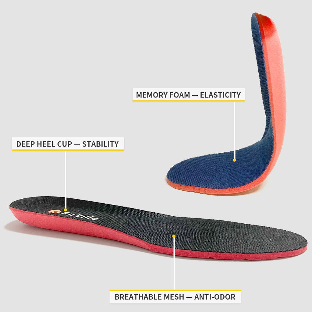 FitVille Men’s Walking Shoes – Rebound Core V1 with Arch Support