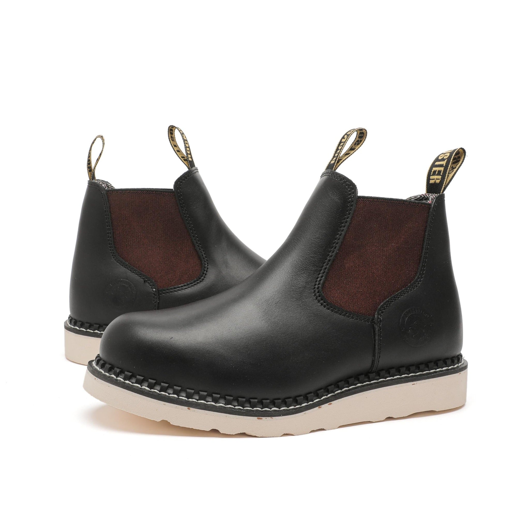 ROCKROOSTER Men’s 6-Inch Wedge Work Boots – Steel Toe, EE Wide Fit, Water-Resistant Full Grain Leather, Vibram® Outsole, ASTM F2413-18 M/I/C (Model: VAP2303)